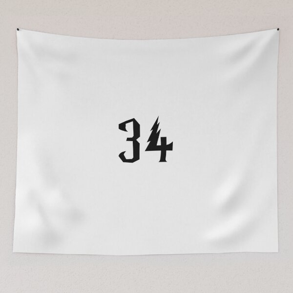 Item preview, 34, thirty four, black, Harry P designed and sold by Numbers-Art.