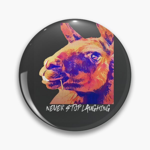 Item preview, Funny Llama Never Stop Laughing quote designed and sold by art64.