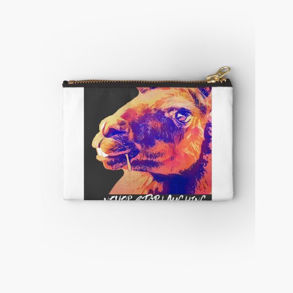 Item preview, Funny Llama Never Stop Laughing quote designed and sold by art64.