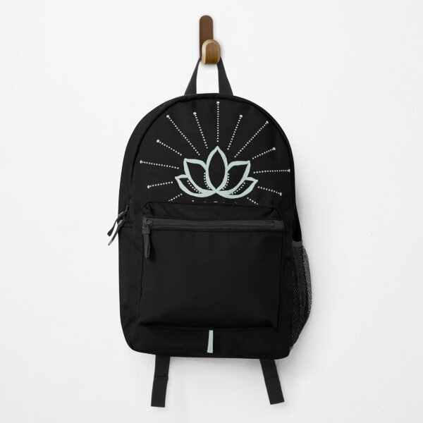 Item preview, Unalome with Plain Background - Coal + Mint designed and sold by Irene Estelle.