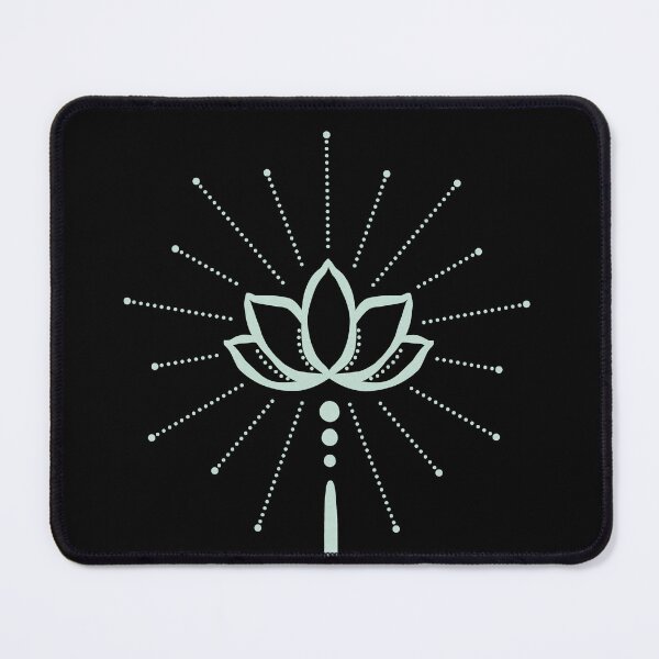 Item preview, Unalome with Plain Background - Coal + Mint designed and sold by Irene Estelle.
