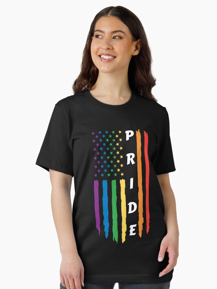 Gay American Rainbow Flag Pride USA LGBT