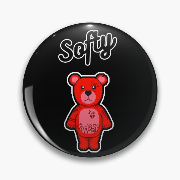 Item preview, Bad Teddy Bear Softy - Red designed and sold by PixelPeepers.
