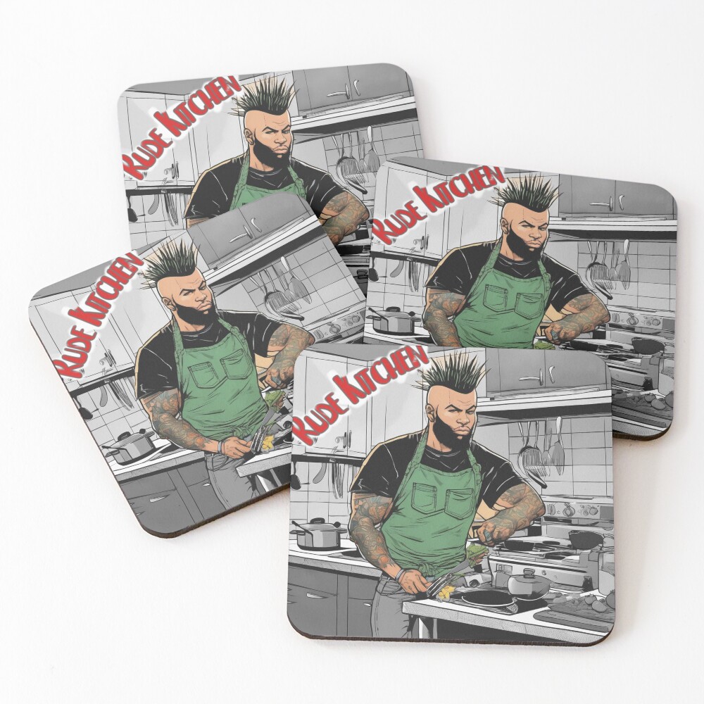 Item preview, Coasters (Set of 4) designed and sold by RudeKitchen.