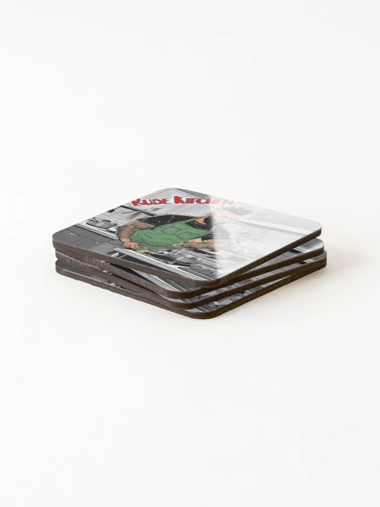 Thumbnail 4 of 5, Coasters (Set of 4), Punk Kitchen designed and sold by RudeKitchen.