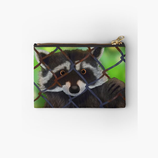 Item preview, Raccoon Behind Rusty Fence designed and sold by KMH-Artwork.