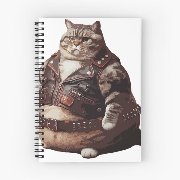 Item preview, fat leather cat designed and sold by Foxlindesigns.