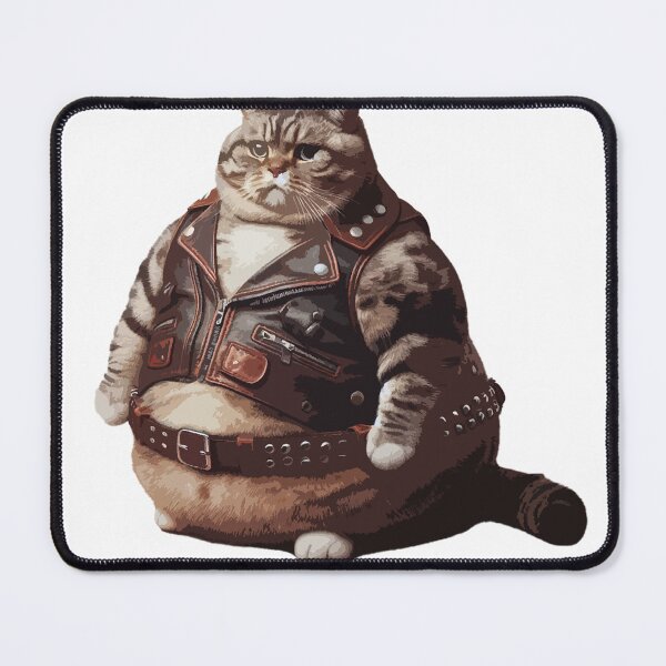 Item preview, fat leather cat designed and sold by Foxlindesigns.