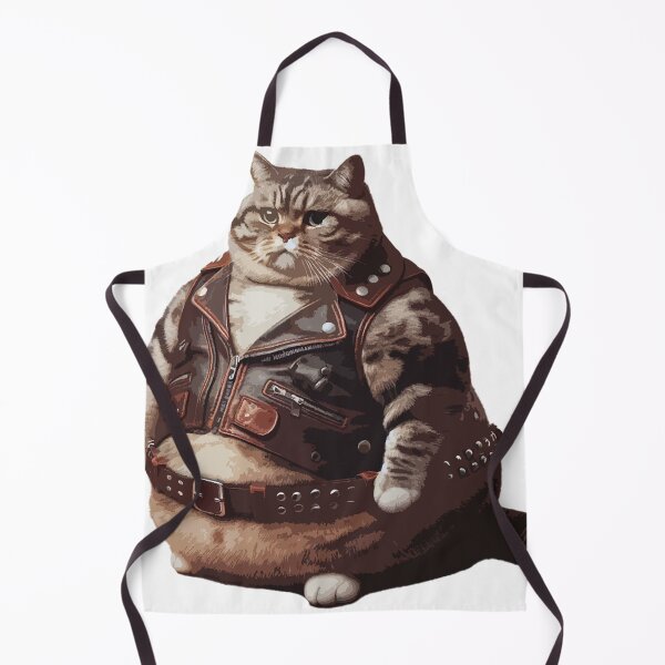 Item preview, fat leather cat designed and sold by Foxlindesigns.