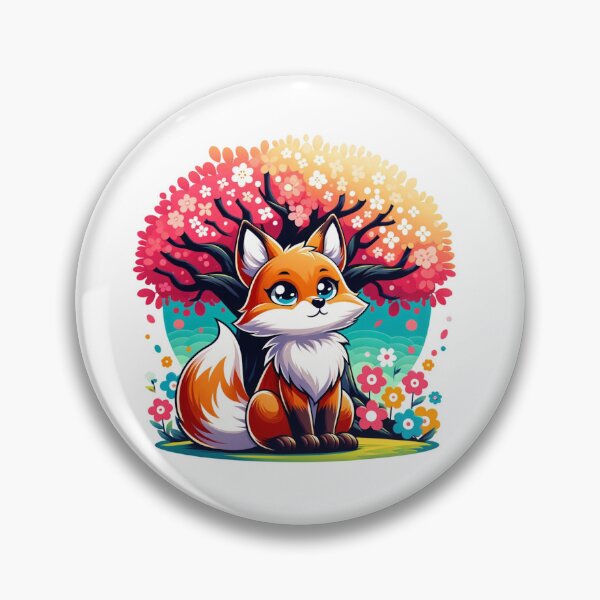 Item preview, Contemplative Fox under Flowering Tree. Adorable and Fun Gifts. designed and sold by LilianPixel.