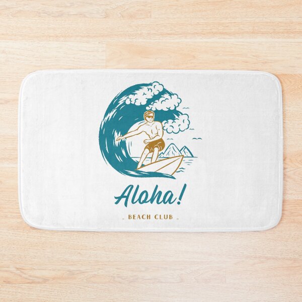 Item preview, Aloha Beach Club Surfer Dude Vintage Style designed and sold by TheLomiLoveBus.