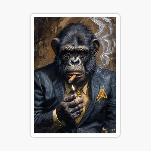 Item preview, Gentleman's Respite: The Sophisticated Smoking Ape designed and sold by Very Peculiar.