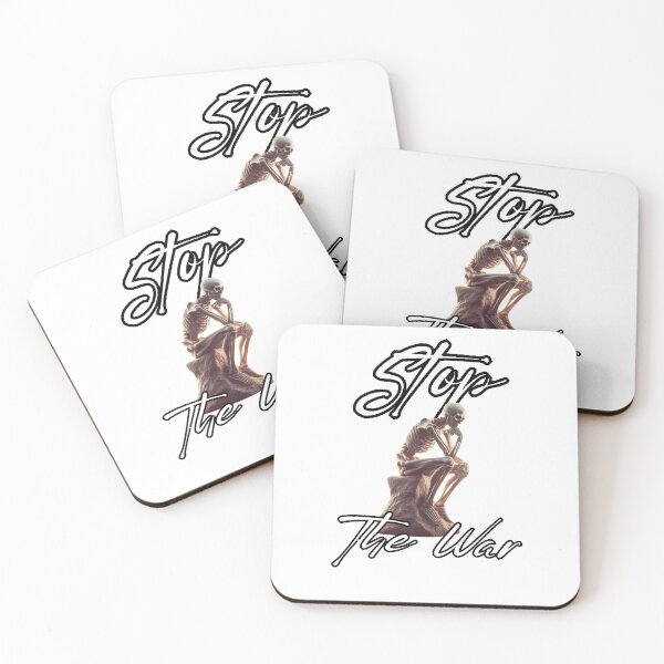 Item preview, Contemplating Peace: Skeleton Thinker/ Stop the war designed and sold by fredago.