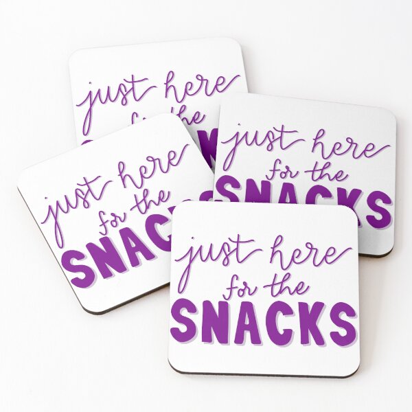 Item preview, Just here for the Snacks Purple designed and sold by Whylimecreates.