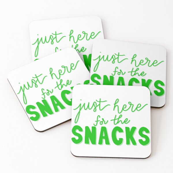 Item preview, Just here for the Snacks Bright Green designed and sold by Whylimecreates.
