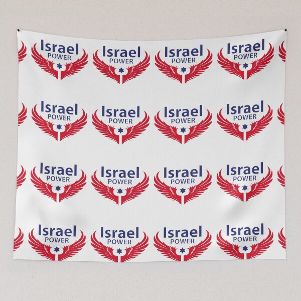 Item preview, Israel Power, Red wings and Star of David  designed and sold by MeLoveIsrael.