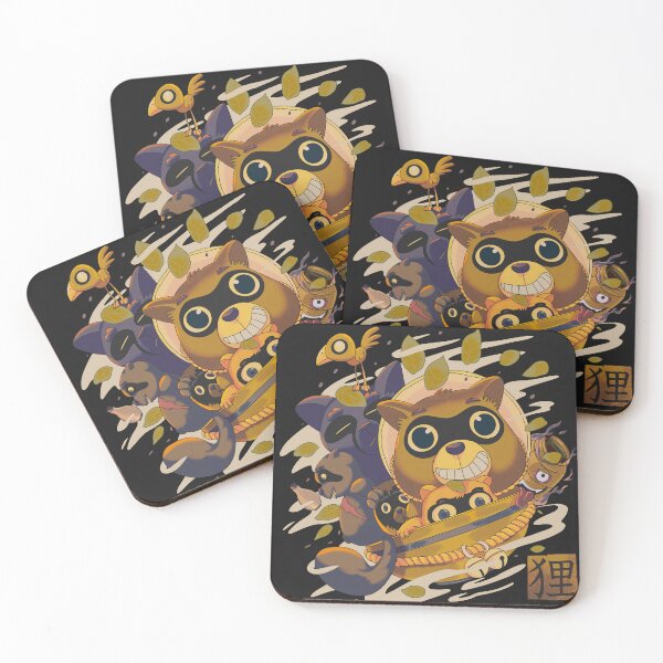 Item preview, tanuki designed and sold by MeanMonkey.