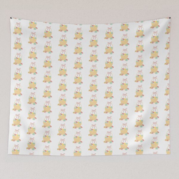 Item preview, "Easter Basket Delight: Eggs and Baskets Pattern" designed and sold by hjian8219.