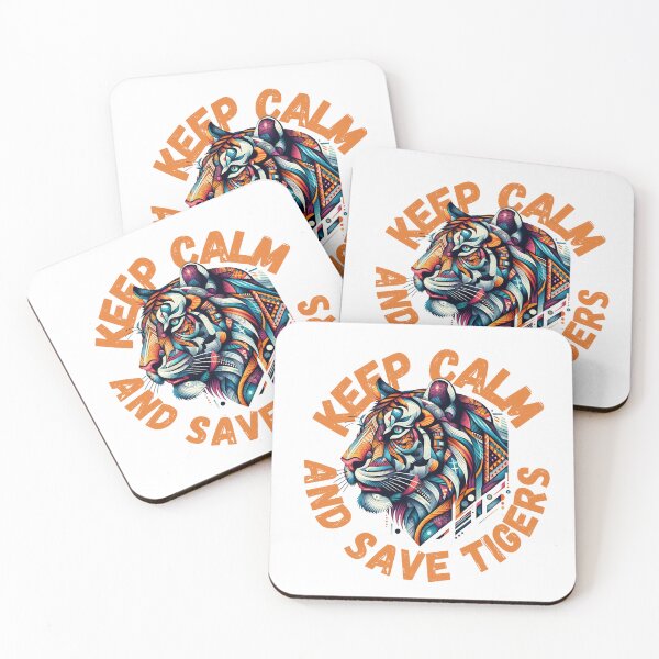 Item preview, Keep calm and save tigers designed and sold by DShirtRepublic.