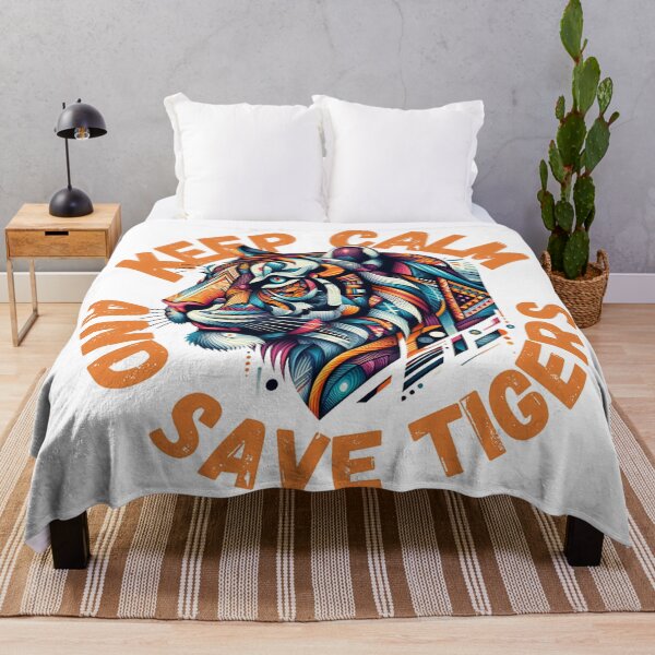 Item preview, Keep calm and save tigers designed and sold by DShirtRepublic.