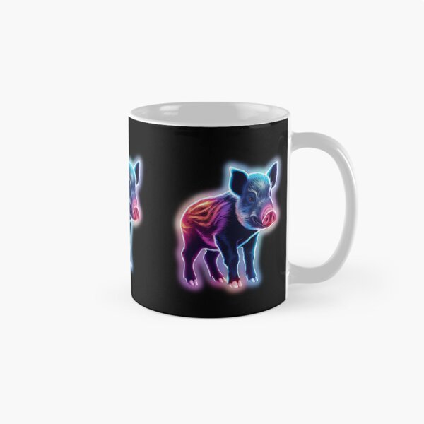Item preview, Small Young Little Cute Baby Boar Neon designed and sold by JackJacek.