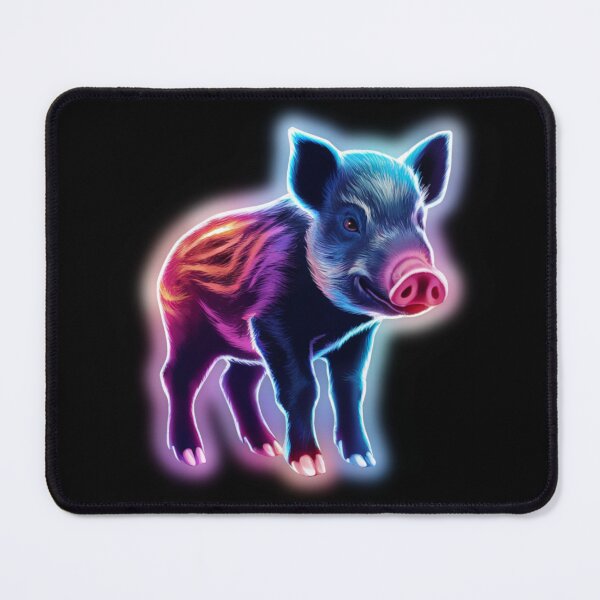 Item preview, Small Young Little Cute Baby Boar Neon designed and sold by JackJacek.