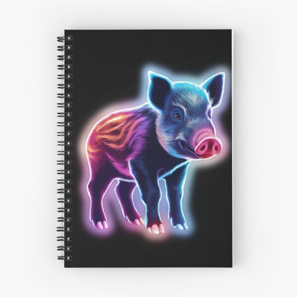 Item preview, Small Young Little Cute Baby Boar Neon designed and sold by JackJacek.
