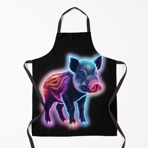 Item preview, Small Young Little Cute Baby Boar Neon designed and sold by JackJacek.