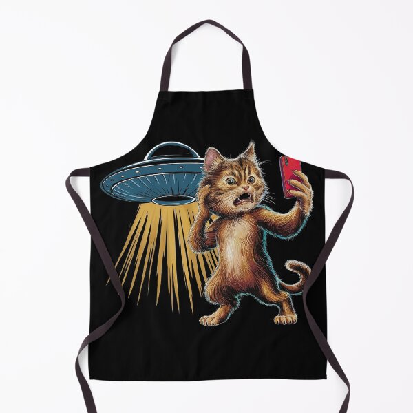 Item preview, Cat Selfie With UFOs designed and sold by Zikozaki.