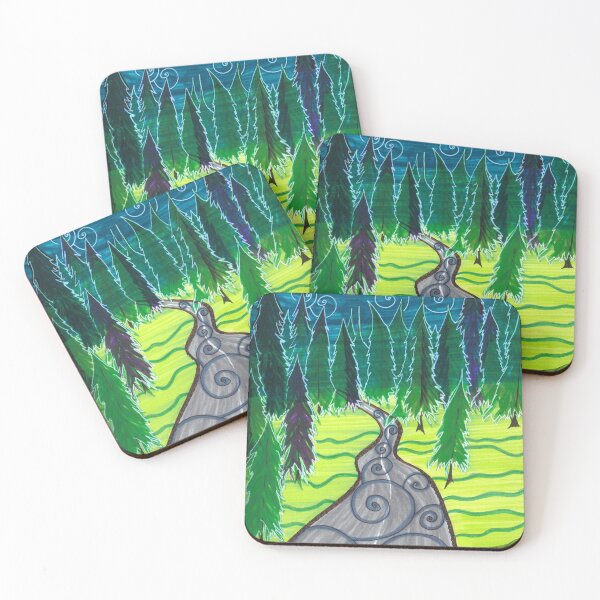 Item preview, Forest Mountain Road at Evening in Spring designed and sold by artofkathleen.
