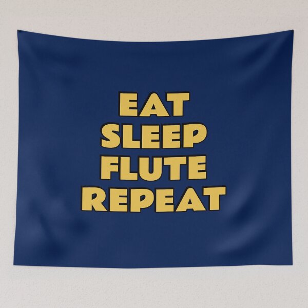 Item preview, Eat Sleep Flute Repeat flutist designed and sold by Inspirationmotivation.