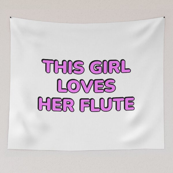Item preview, This Girl Loves Her Flute - flute girl designed and sold by Inspirationmotivation.