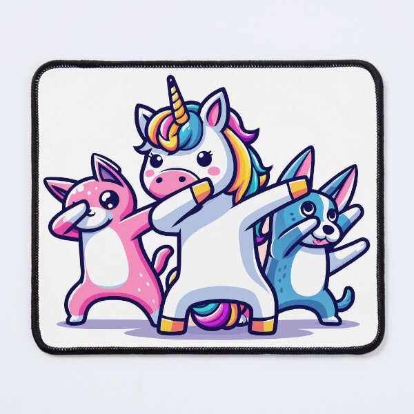 Item preview, Dabbing Unicorn & Friends Dog and Cat designed and sold by Designowner.