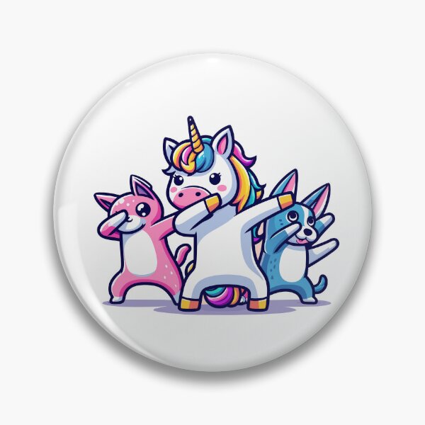 Artikelvorschau, Dabbing Unicorn & Friends Hund und Katze entworfen und verkauft von Designowner.