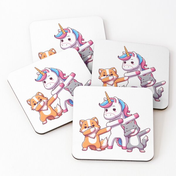 Item preview, Dabbing Unicorn & Friends Dog and Cat designed and sold by Designowner.