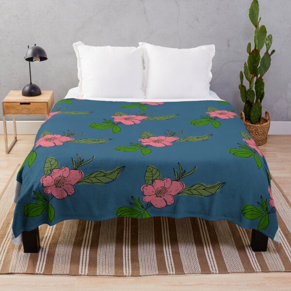 Item preview, Flying Azaleas Dark Blue designed and sold by fabudesigns11.