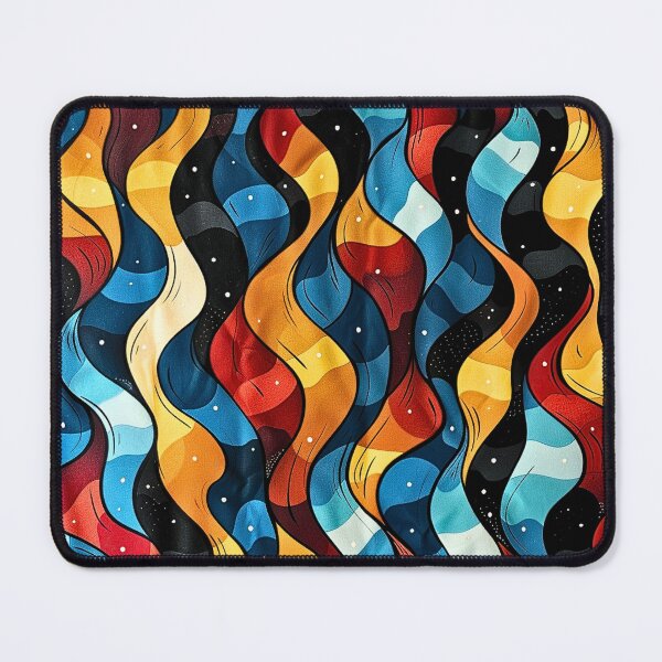Item preview, Vibrant Blue, Yellow, Red, and Orange Abstract Art designed and sold by HollywoodInked.