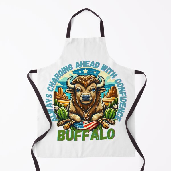 Item preview, Buffalo: always charging ahead with confidence designed and sold by DShirtRepublic.