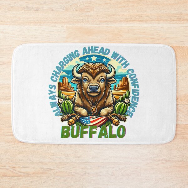 Item preview, Buffalo: always charging ahead with confidence designed and sold by DShirtRepublic.