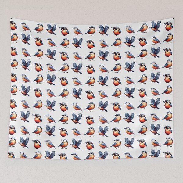 Item preview, Red Breasted Nuthatch Birds designed and sold by TheAnimalZ00.