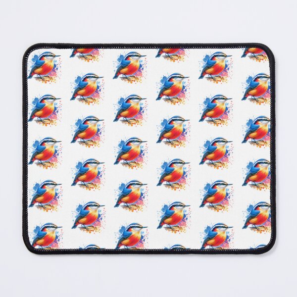 Item preview, Watercolor Red Breasted Nuthatch designed and sold by TheAnimalZ00.