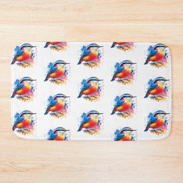 Item preview, Watercolor Red Breasted Nuthatch  designed and sold by TheAnimalZ00.