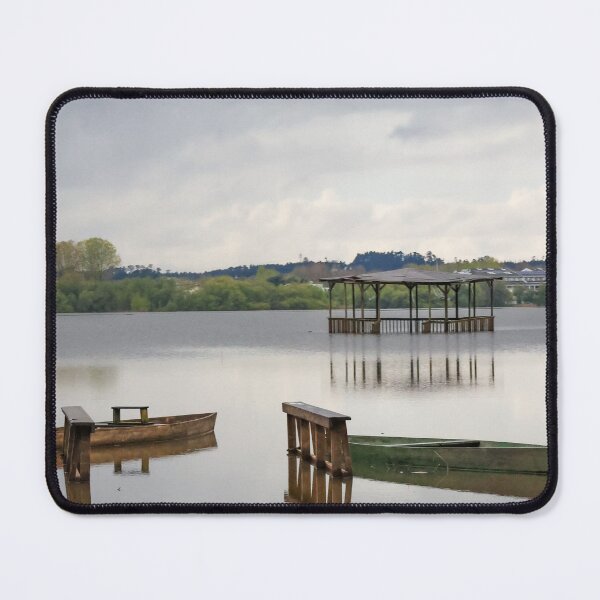 Item preview, Boats in a flooded lake  designed and sold by CarlosNeto99.