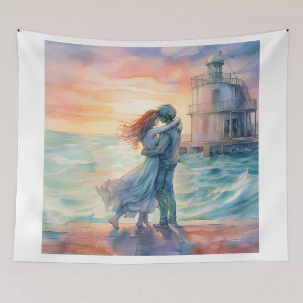 Item preview, Lovers by the Gulf of Sorrento  designed and sold by Massimo Morselli.
