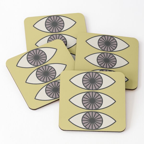 Item preview, Eye See You x3 - Green Gray designed and sold by olivepopprints.