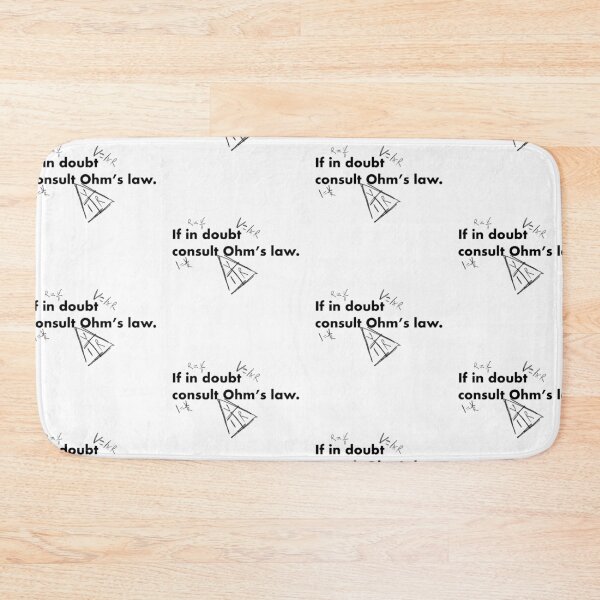 Item preview, If in doubt consult Ohm's law (Black Text) designed and sold by Bridget Beswick.