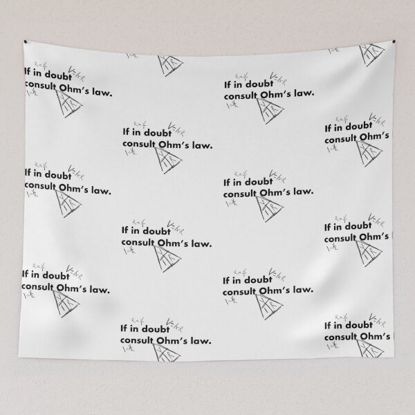 Item preview, If in doubt consult Ohm's law (Black Text) designed and sold by Bridget Beswick.