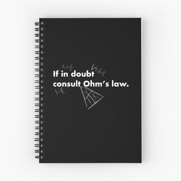 Item preview, If in doubt consult Ohm's law (White Text) designed and sold by Bridget Beswick.