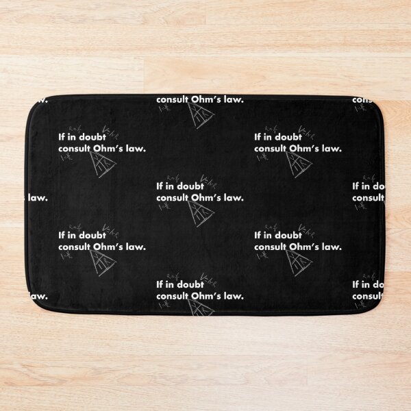 Item preview, If in doubt consult Ohm's law (White Text) designed and sold by Bridget Beswick.