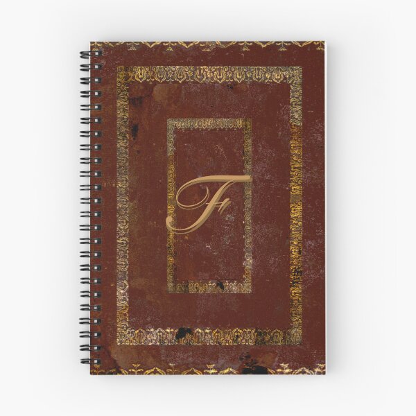 Item preview, Vintage Leather Look Book Cover Initial F designed and sold by JoolyA.